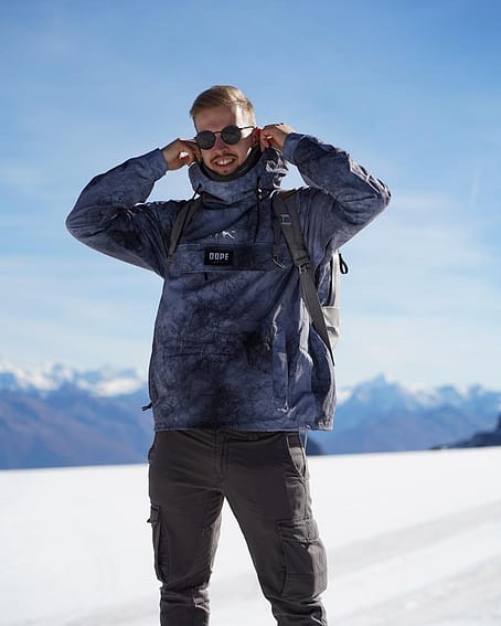 Dope Blizzard Snowboard Jacket Men Whitish Renewed