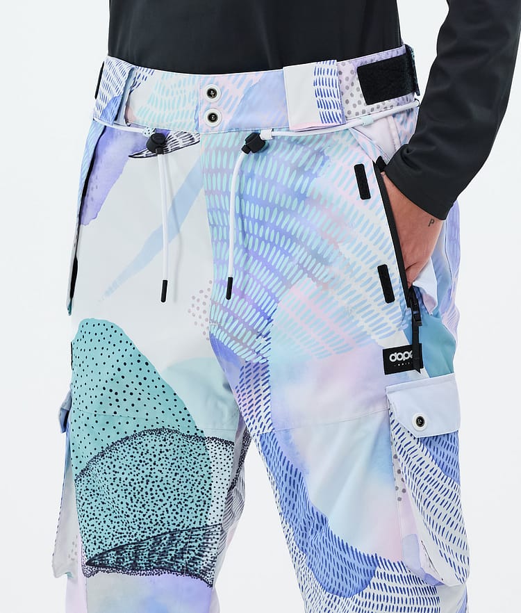 Dope Iconic W Snowboard Pants Women Scribble Purple