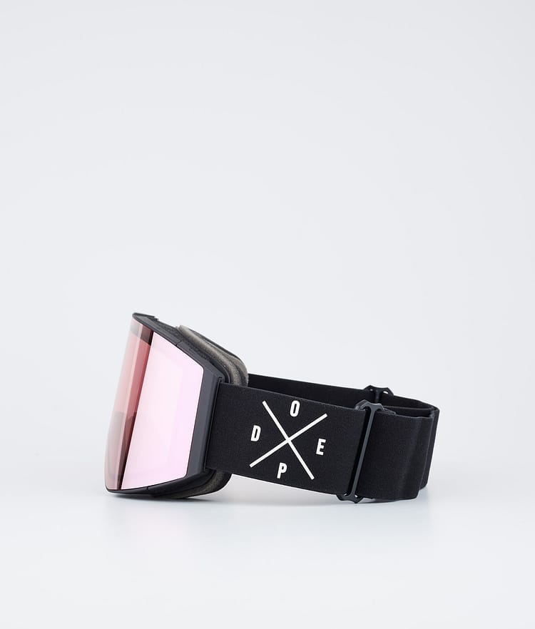 Dope Sight Ski Goggles Black/Pink Mirror