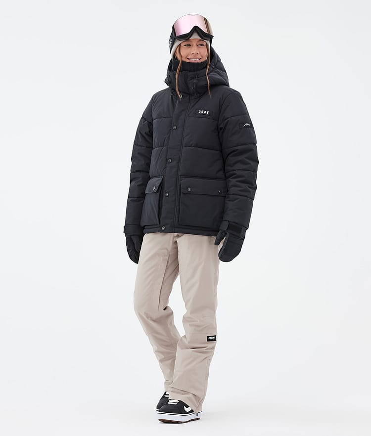 Dope Puffer W Full Zip Snowboard Jacket Women Light Blue