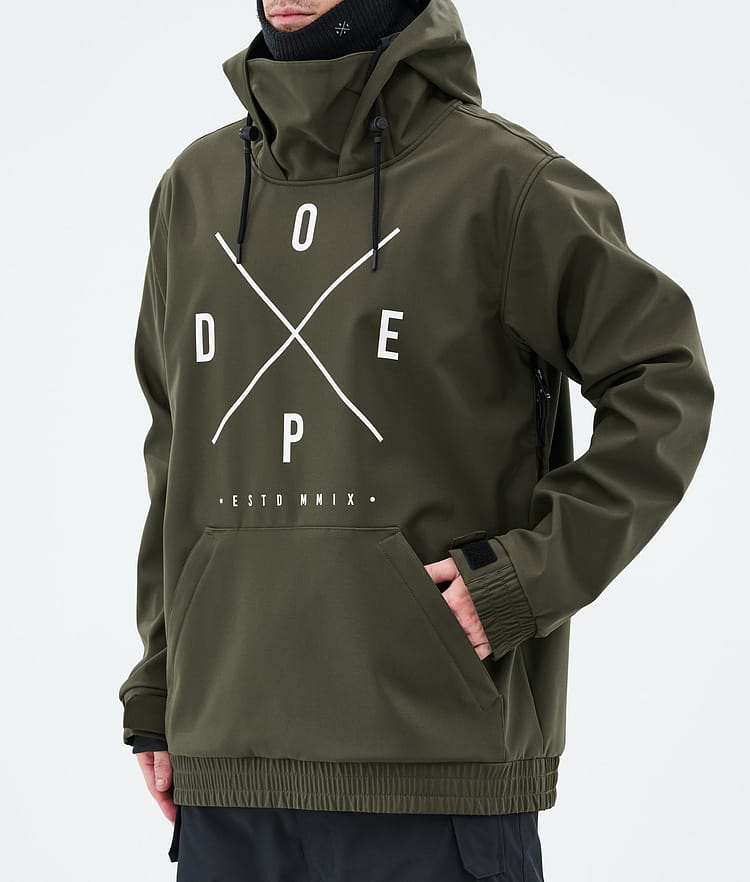 Dope Yeti Snowboard Jacket Men Ice Black Renewed