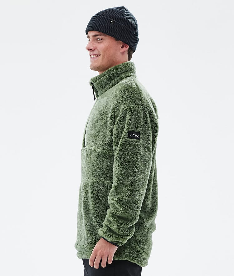 Dope Pile Fleece Sweater Men Moss Green