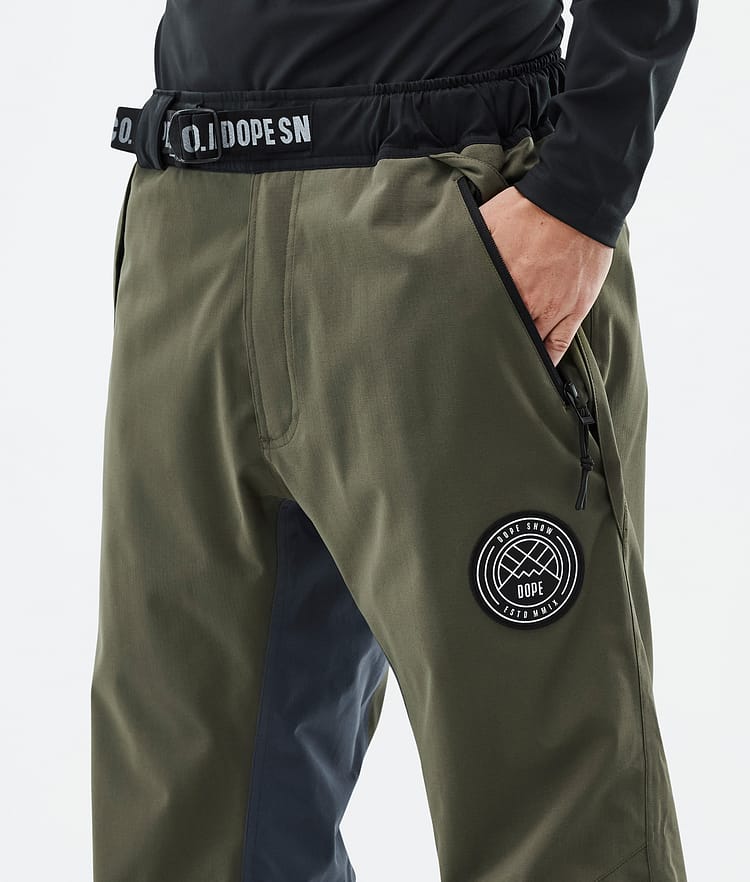 Dope Blizzard Track Ski Pants Men Greenish/Light Grey/Black/Blue Steel