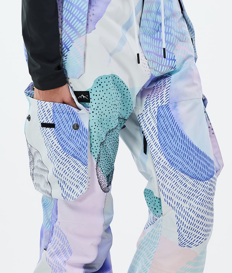 Dope Iconic W Snowboard Pants Women Scribble Purple