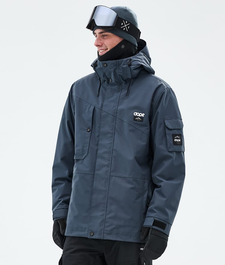 Dope Adept Snowboard Jacket Men Metal Blue Camo