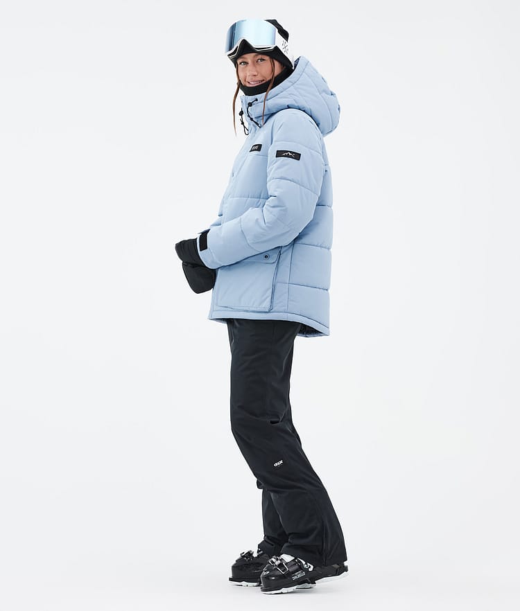 Dope Puffer W Full Zip Ski Jacket Women Light Blue