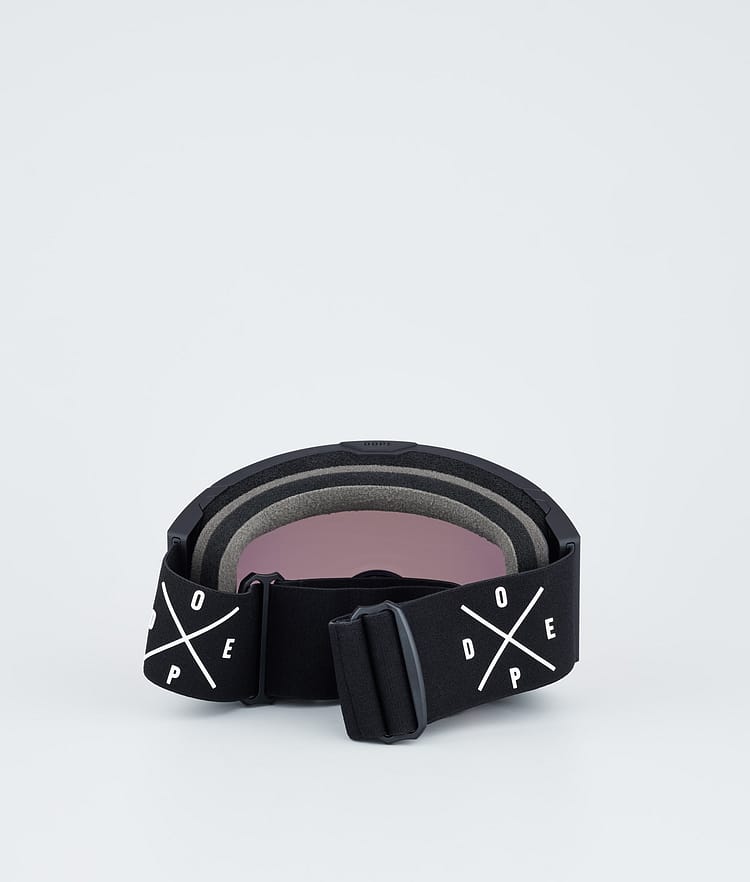 Dope Sight Ski Goggles Black/Pink Mirror