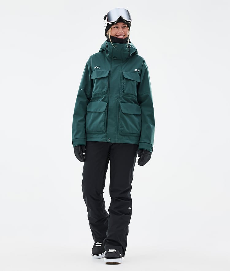 Dope Zenith W Snowboard Jacket Women Bottle Green Renewed