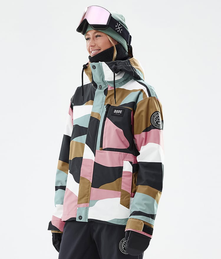 Dope Blizzard W Full Zip Ski Jacket Women Moss Green