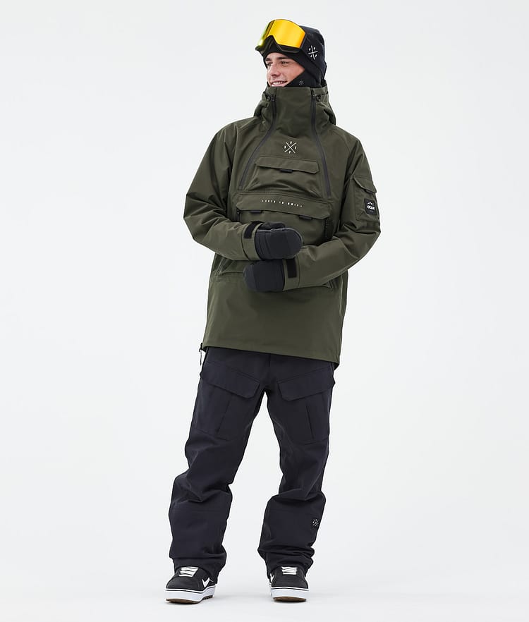 Dope Akin Snowboard Jacket Men Metal Blue Renewed