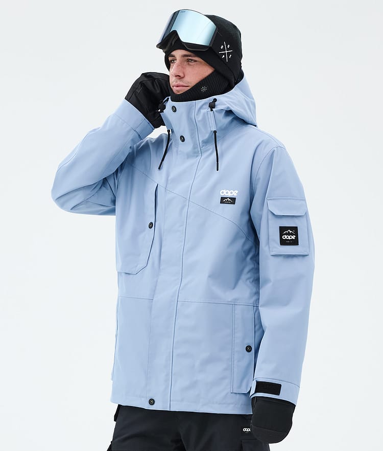 Dope Adept Snowboard Jacket Men Metal Blue Camo