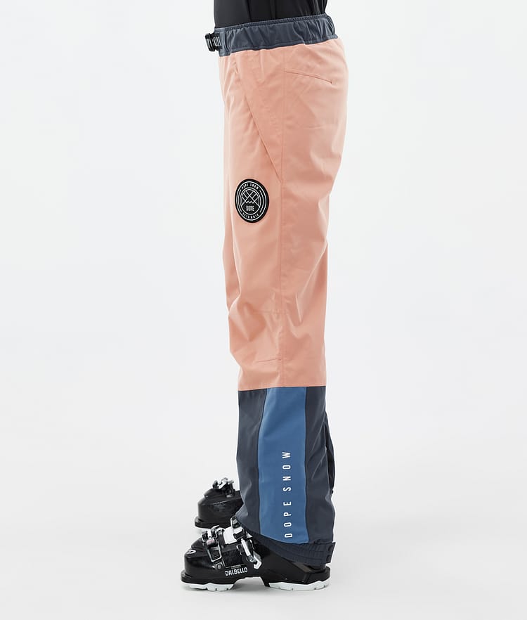 Dope Blizzard Track W Ski Pants Women Faded Peach/Blue Steel/Black/Metal Blue