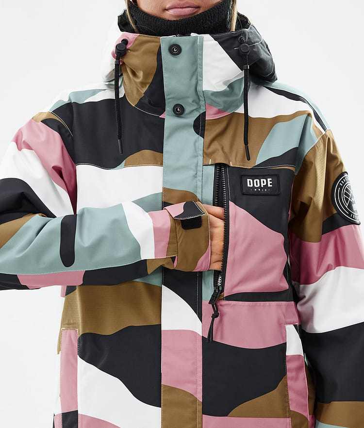 Dope Blizzard W Full Zip Snowboard Jacket Women Faded Green Renewed