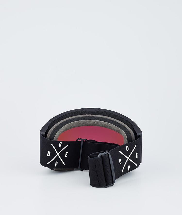 Dope Sight Ski Goggles Black/Pink Mirror
