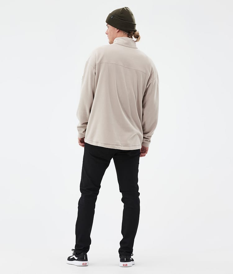 Dope Comfy Fleece Sweater Men Sand/Black Renewed