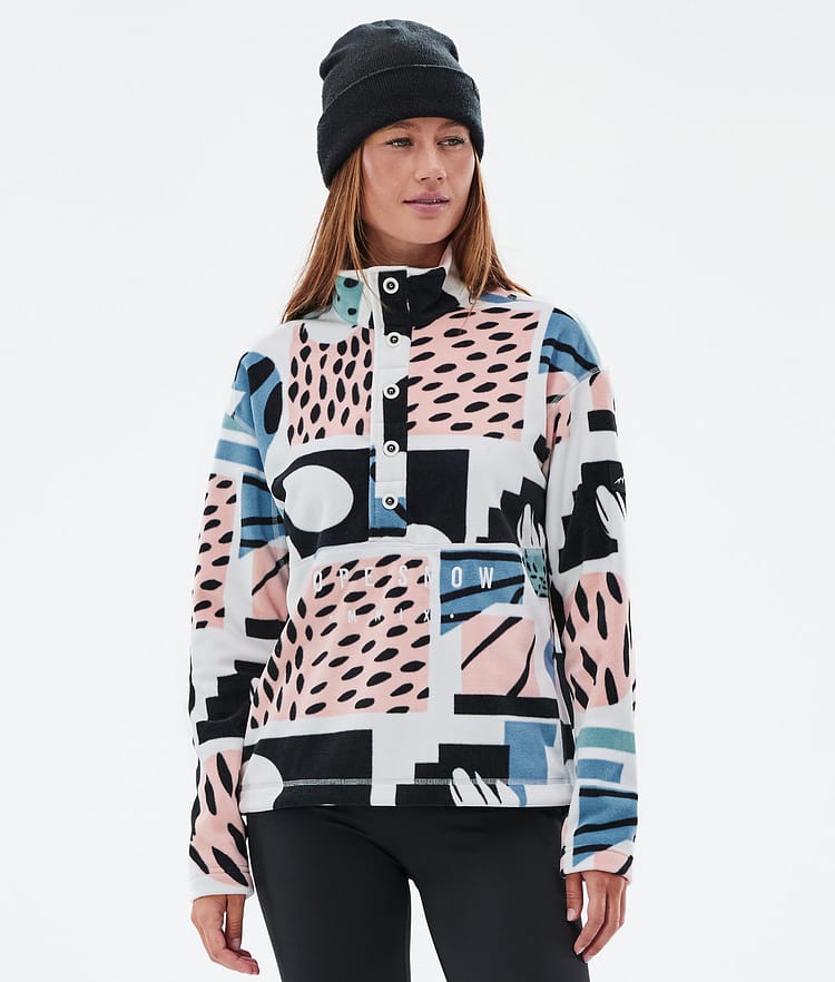 Dope Comfy W Fleece Sweater Women Faded Green Renewed