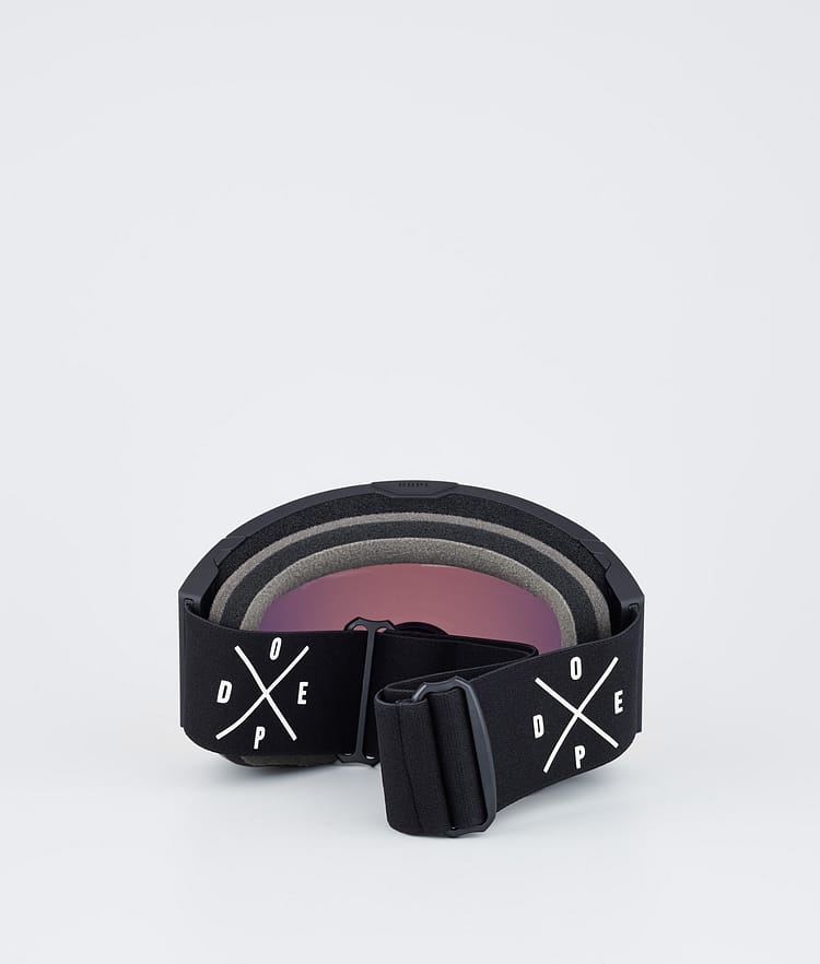Dope Sight Ski Goggles Black/Pink Mirror